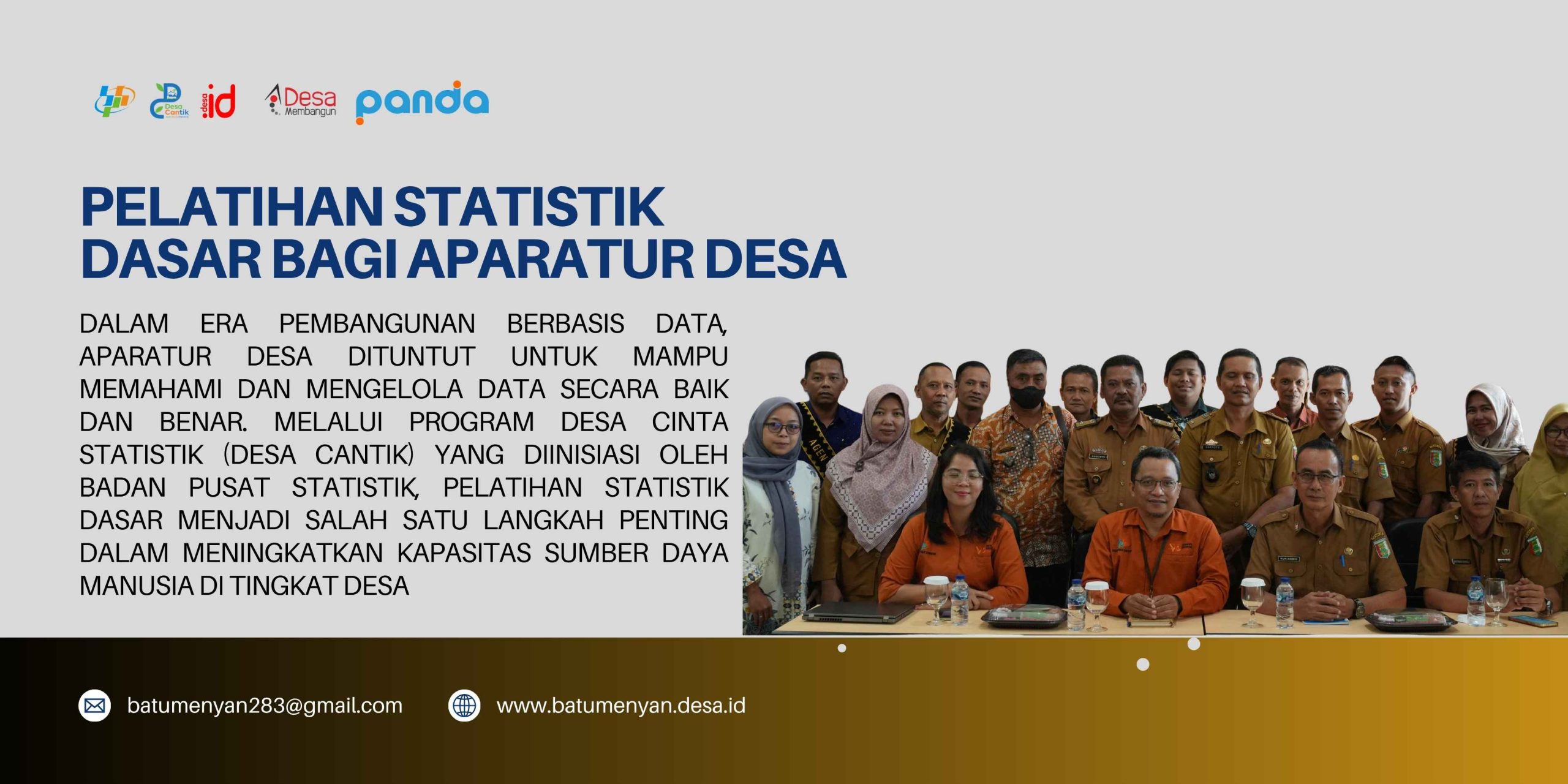 Pelatihan Statistik Dasar bagi Aparatur Desa