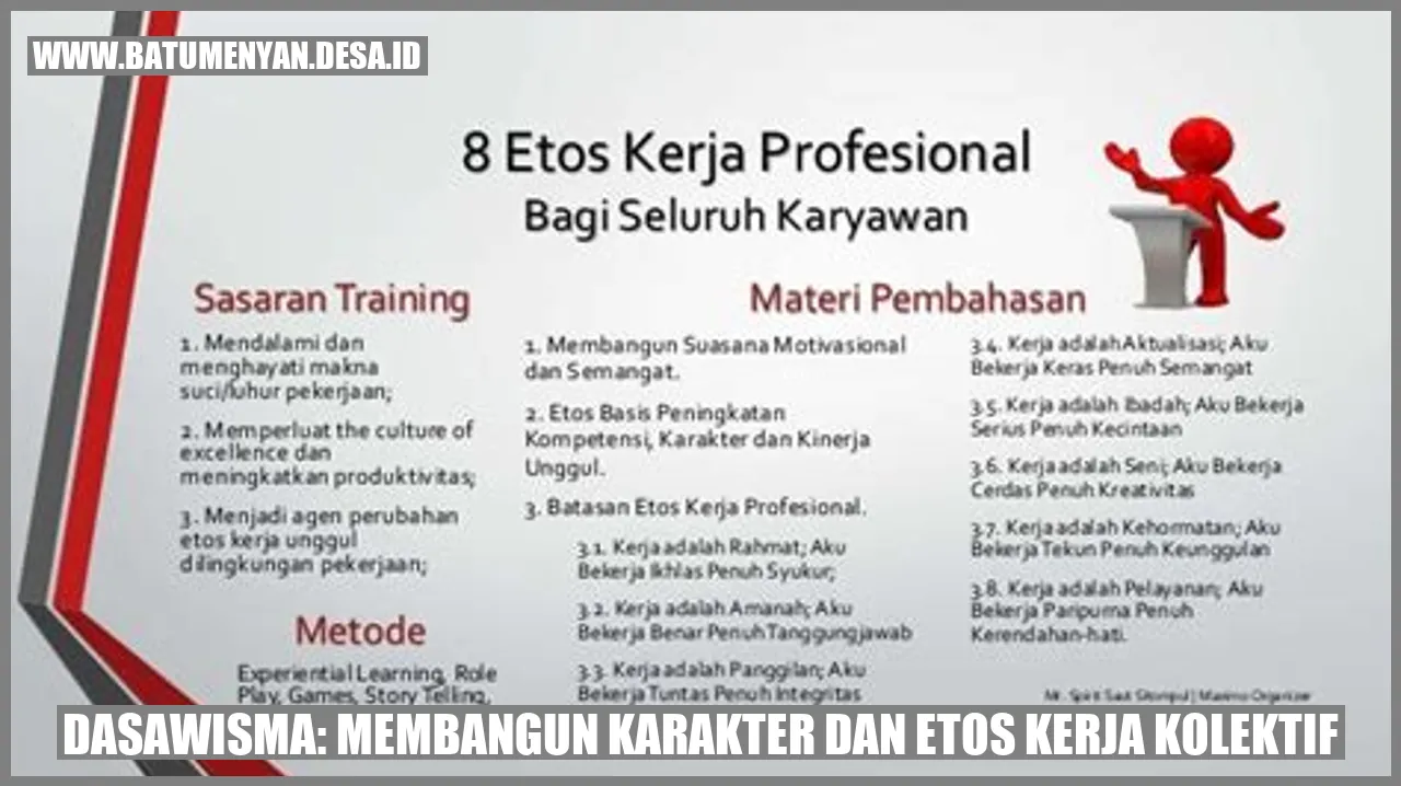 Dasawisma: Membangun Karakter dan Etos Kerja Kolektif