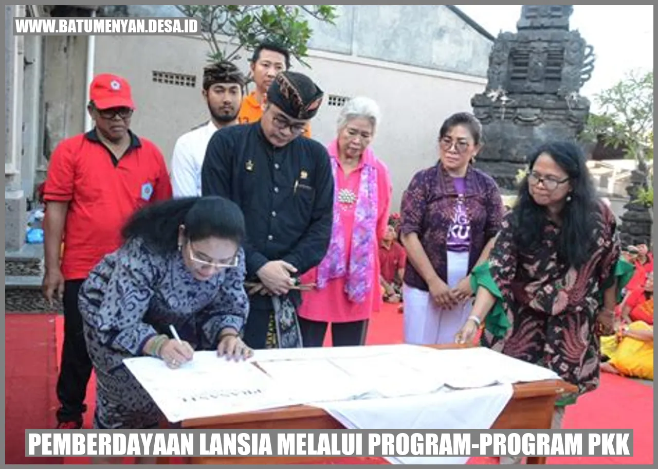 Pemberdayaan Lansia melalui Program-Program PKK: Meningkatkan Kualitas Hidup Lansia