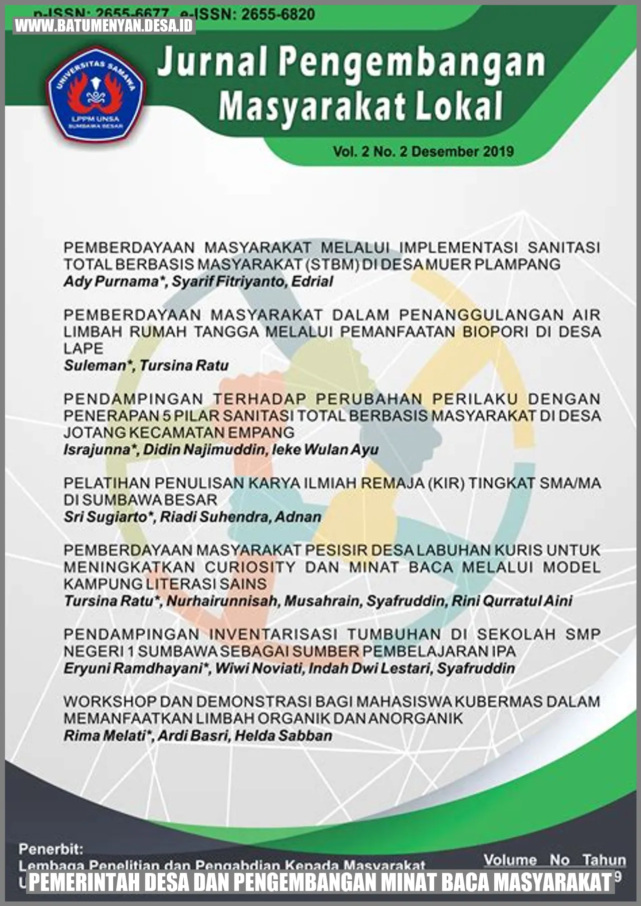 Eksistensi Pemerintah Desa dalam Pengembangan Minat Baca Masyarakat