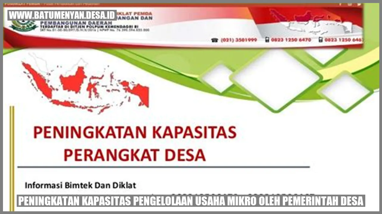 Peningkatan Kapasitas Pengelolaan Usaha Mikro oleh Pemerintah Desa