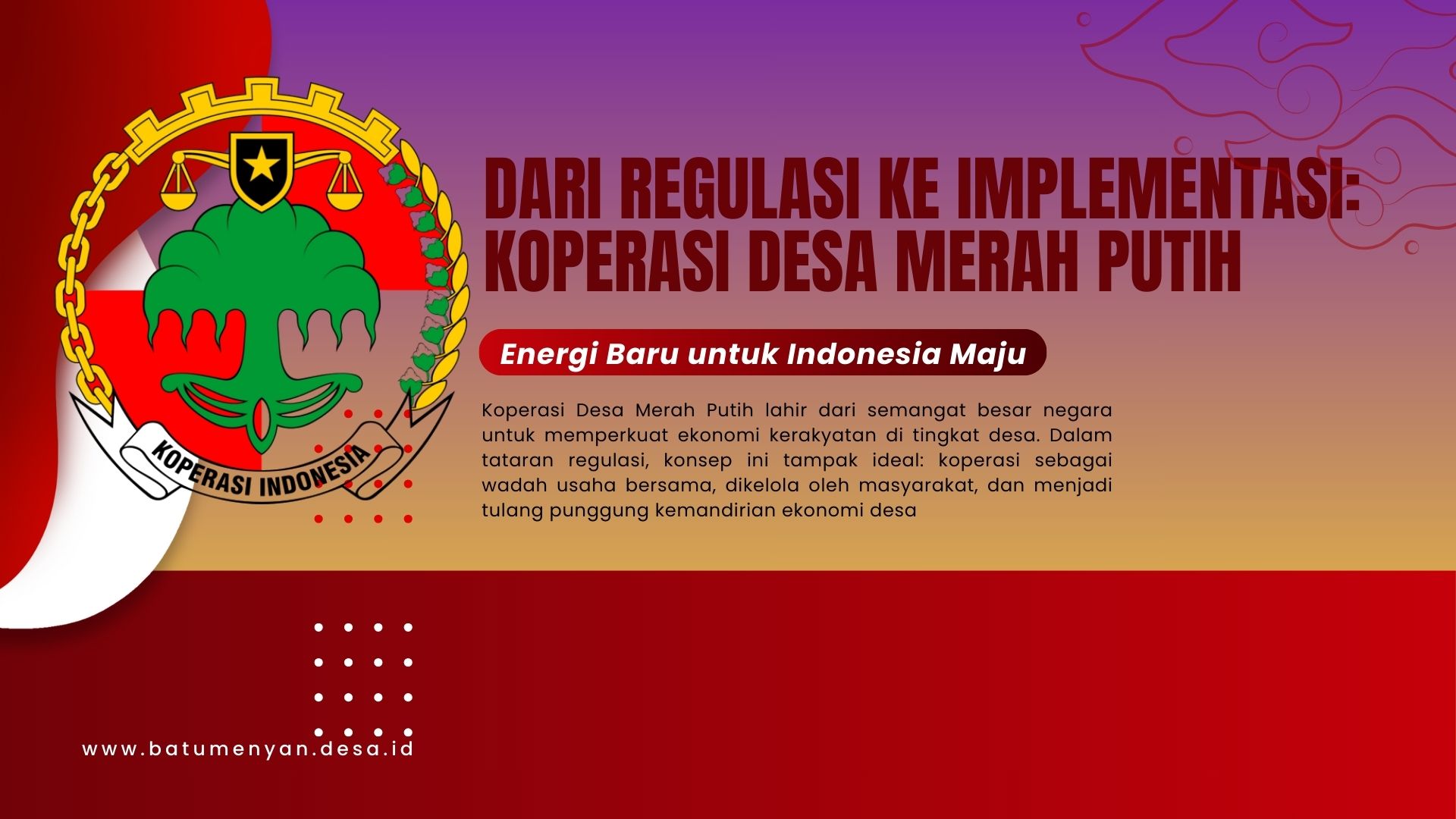 Dari Regulasi ke Implementasi: Koperasi Desa Merah Putih