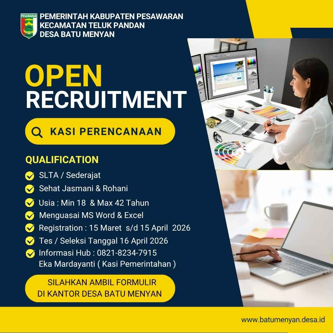 Open Recruitmen Kasi Perencanaan