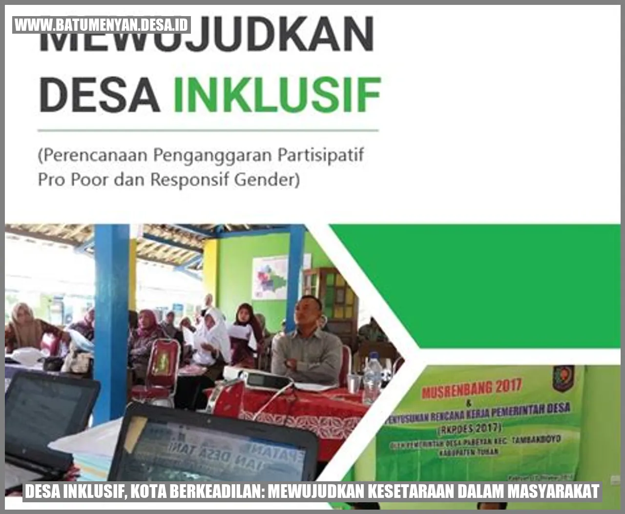 Gambar Desa Inklusif, Kota Berkeadilan