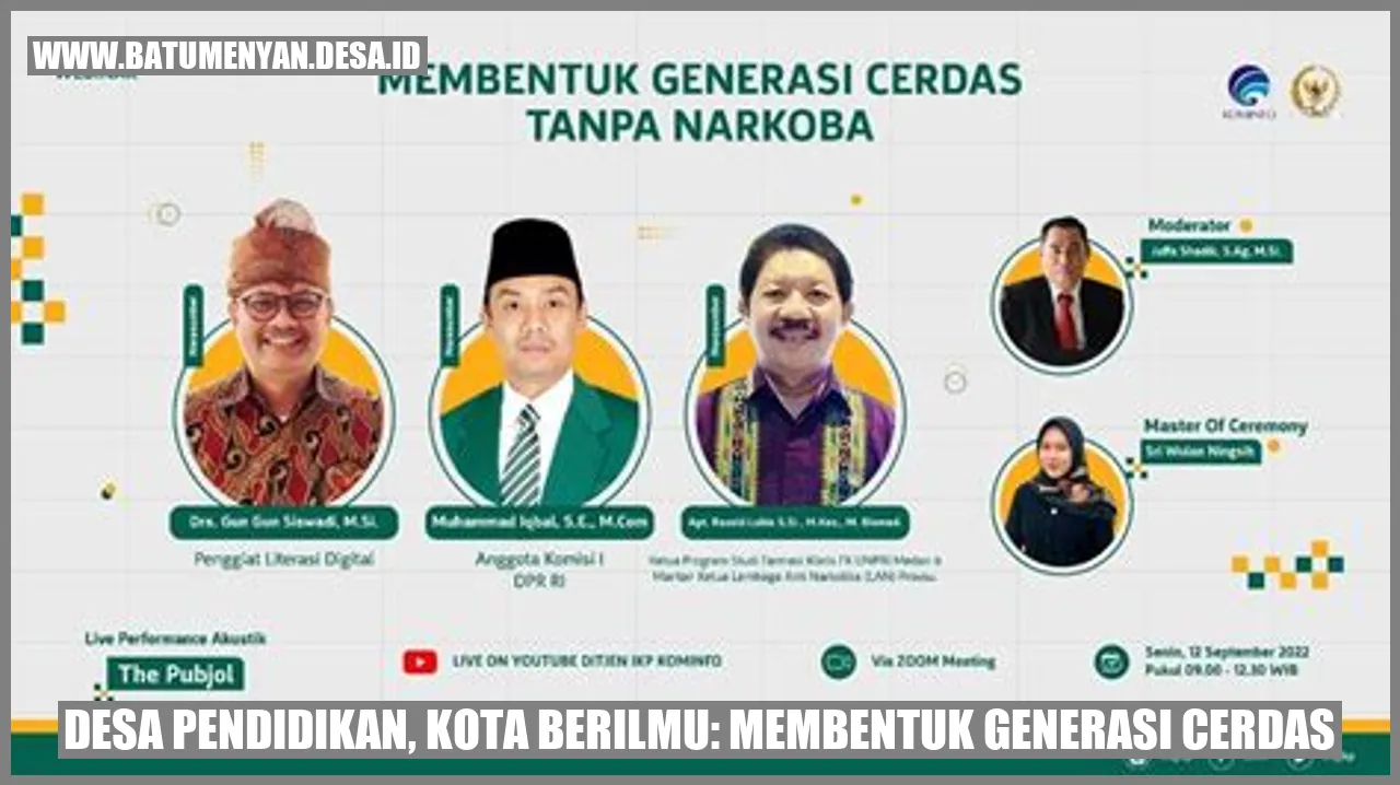 Desa Pendidikan, Kota Berilmu: Membentuk Generasi Cerdas