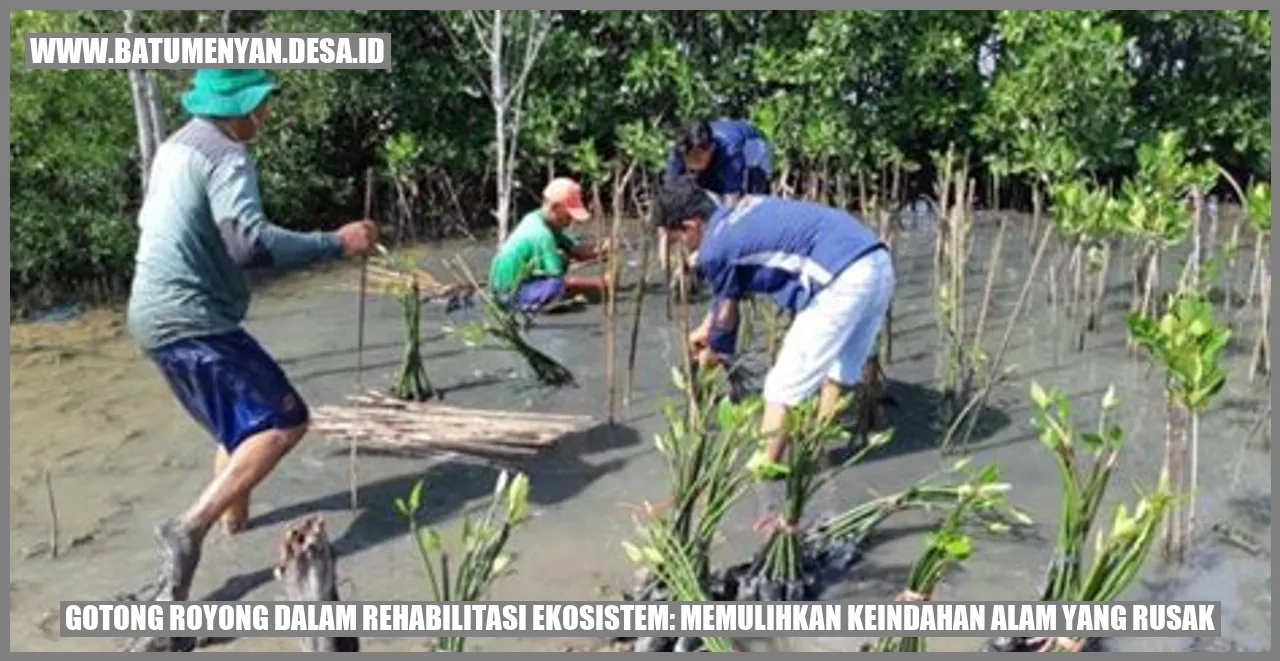 Gotong Royong dalam Rehabilitasi Ekosistem: Memulihkan Keindahan Alam yang Rusak