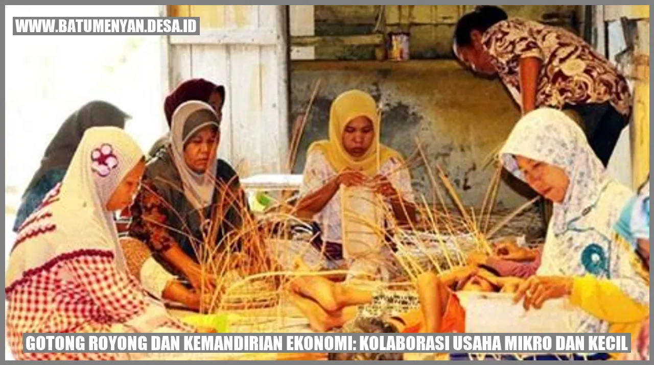 Gotong Royong dan Kemandirian Ekonomi: Kolaborasi Usaha Mikro dan Kecil