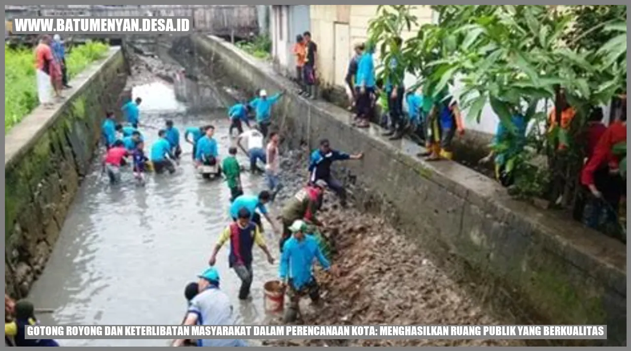 Gambar Gotong Royong dan Keterlibatan Masyarakat dalam Perencanaan Kota: Menghasilkan Ruang Publik yang Berkualitas