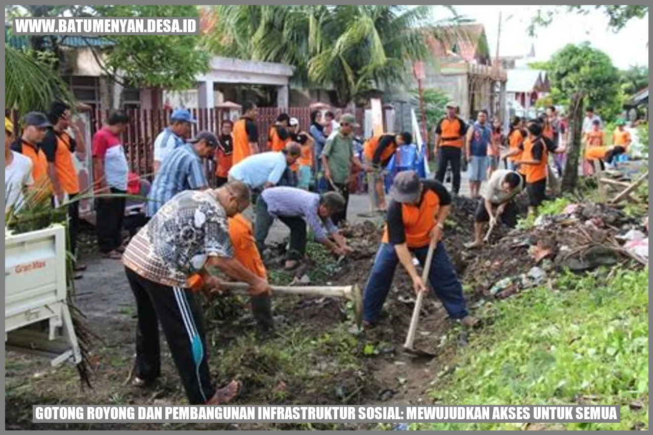 Gambar Gotong Royong dan Pembangunan Infrastruktur Sosial: Mewujudkan Akses untuk Semua