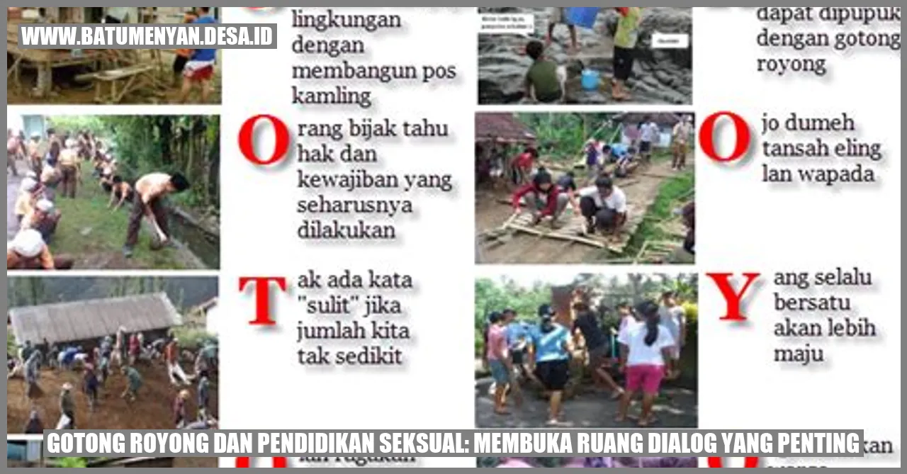 Gotong Royong dan Pendidikan Seksual: Membuka Ruang Dialog yang Penting