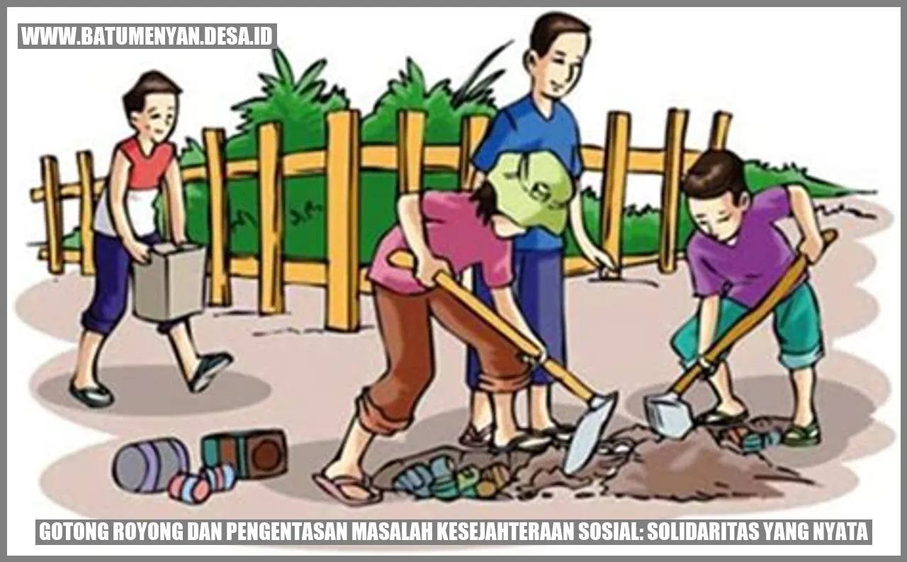 Gambar Gotong Royong dan Pengentasan Masalah Kesejahteraan Sosial: Solidaritas yang Nyata