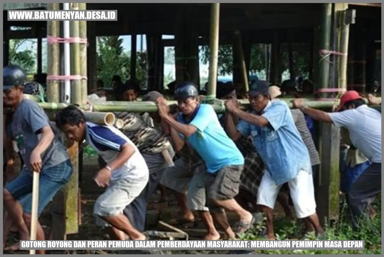 Gotong Royong dan Peran Pemuda dalam Pemberdayaan Masyarakat: Membangun Pemimpin Masa Depan