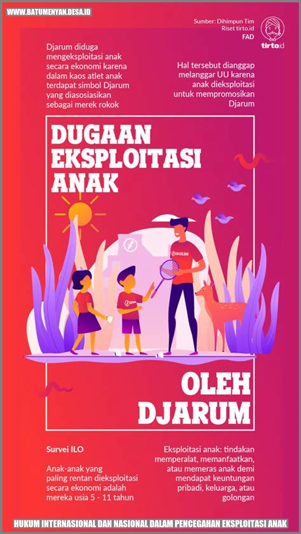 Hukum Internasional dan Nasional dalam Pencegahan Eksploitasi Anak