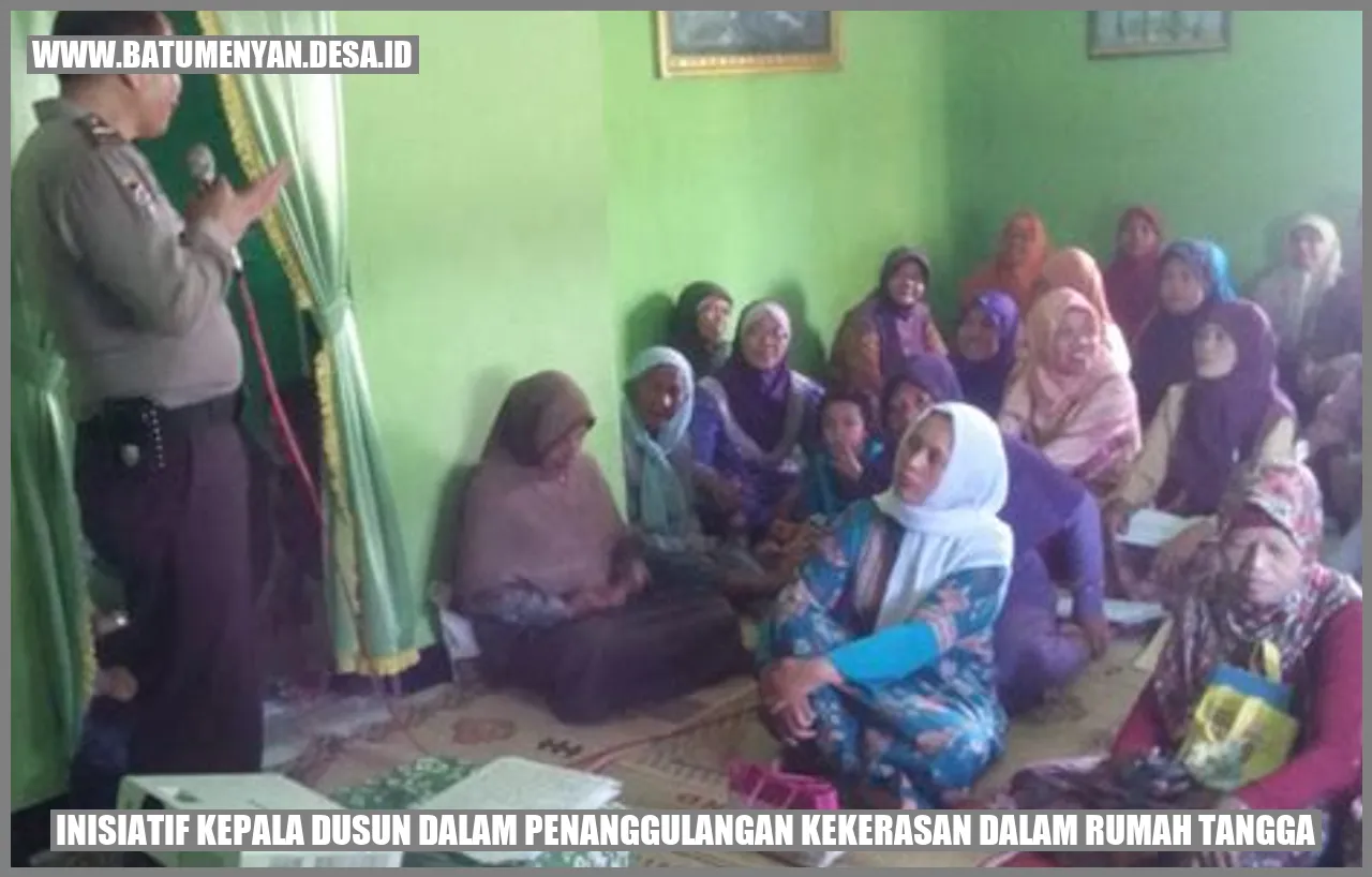 Inisiatif Kepala Dusun dalam Penanggulangan Kekerasan dalam Rumah Tangga