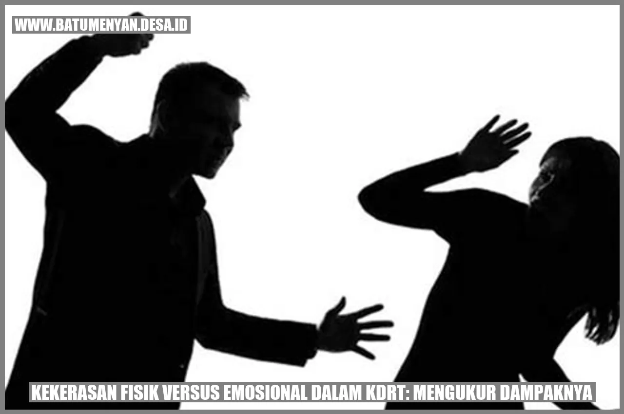 Kekerasan Fisik versus Emosional dalam KDRT: Mengukur Dampaknya