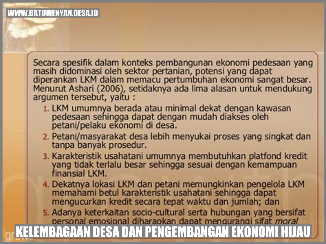 Gambar Kelembagaan Desa dan Pengembangan Ekonomi Hijau