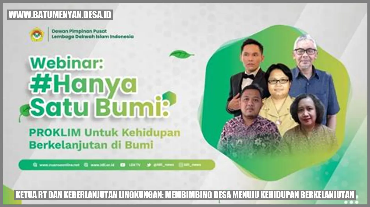 Ketua RT dan Keberlanjutan Lingkungan: Membimbing Desa Menuju Kehidupan Berkelanjutan