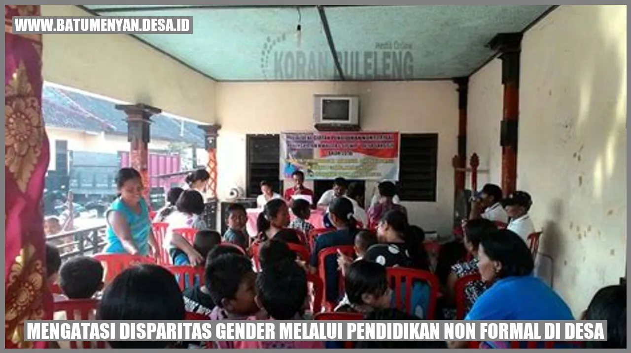 Mengatasi Disparitas Gender Melalui Pendidikan Non Formal di Desa