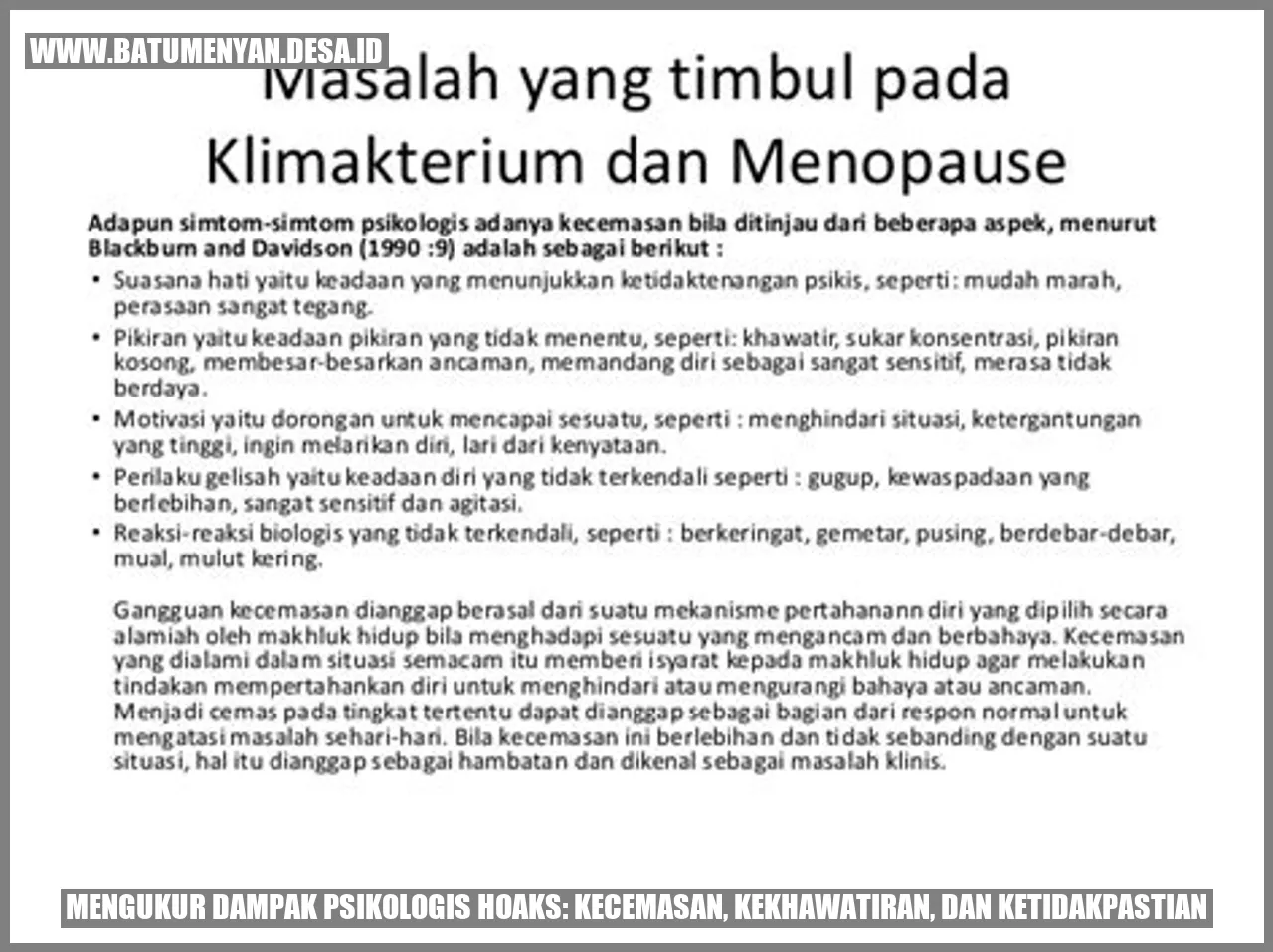 Mengukur Dampak Psikologis Hoaks: Kecemasan, Kekhawatiran, dan Ketidakpastian