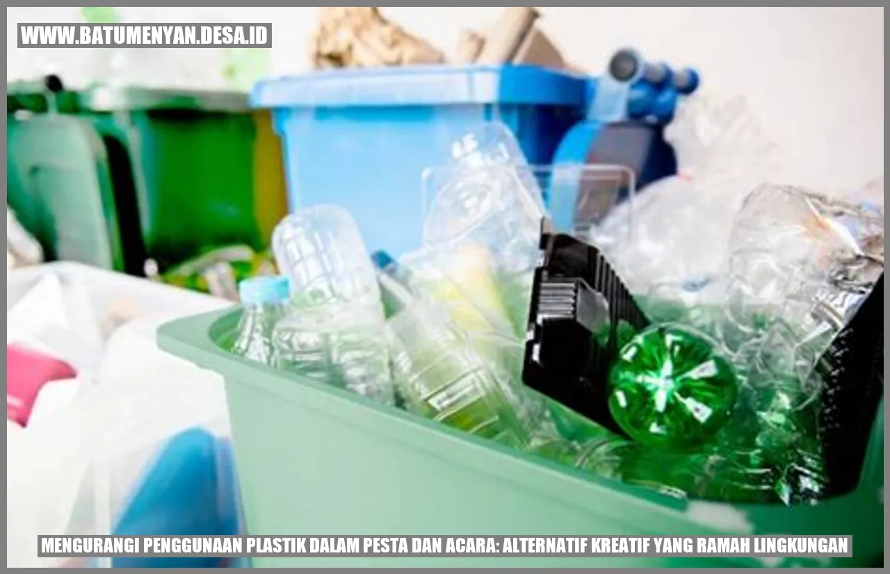 Mengurangi Penggunaan Plastik dalam Pesta dan Acara: Alternatif Kreatif yang Ramah Lingkungan