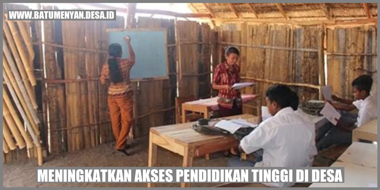 Meningkatkan Akses Pendidikan Tinggi di Desa