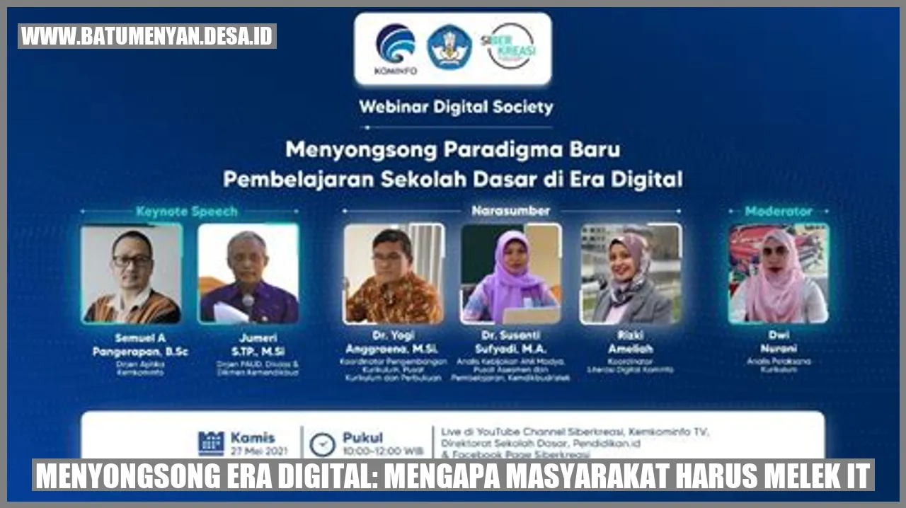 Menyongsong Era Digital: Mengapa Masyarakat Harus Melek IT