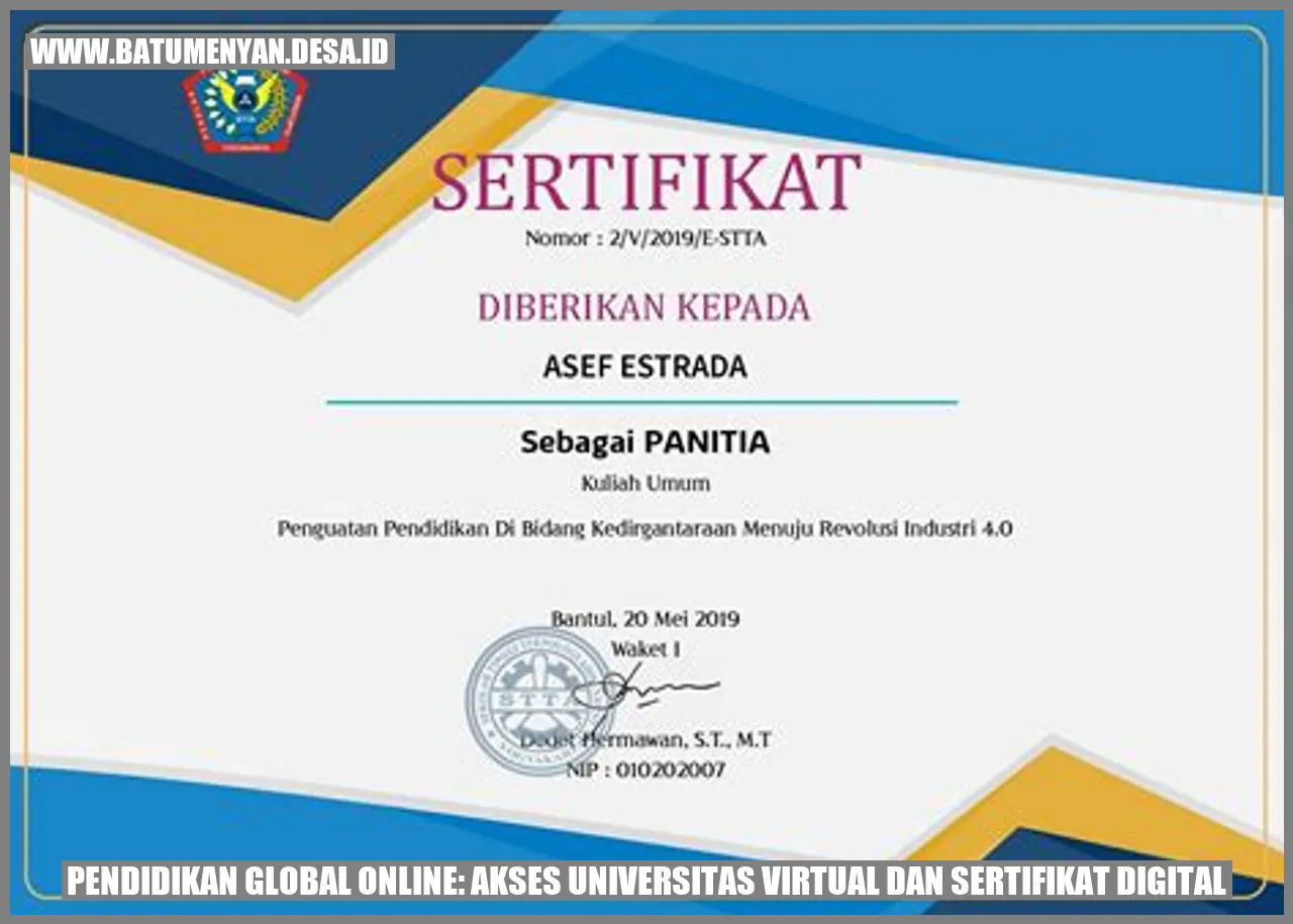 Pendidikan Global Online: Akses Universitas Virtual dan Sertifikat Digital