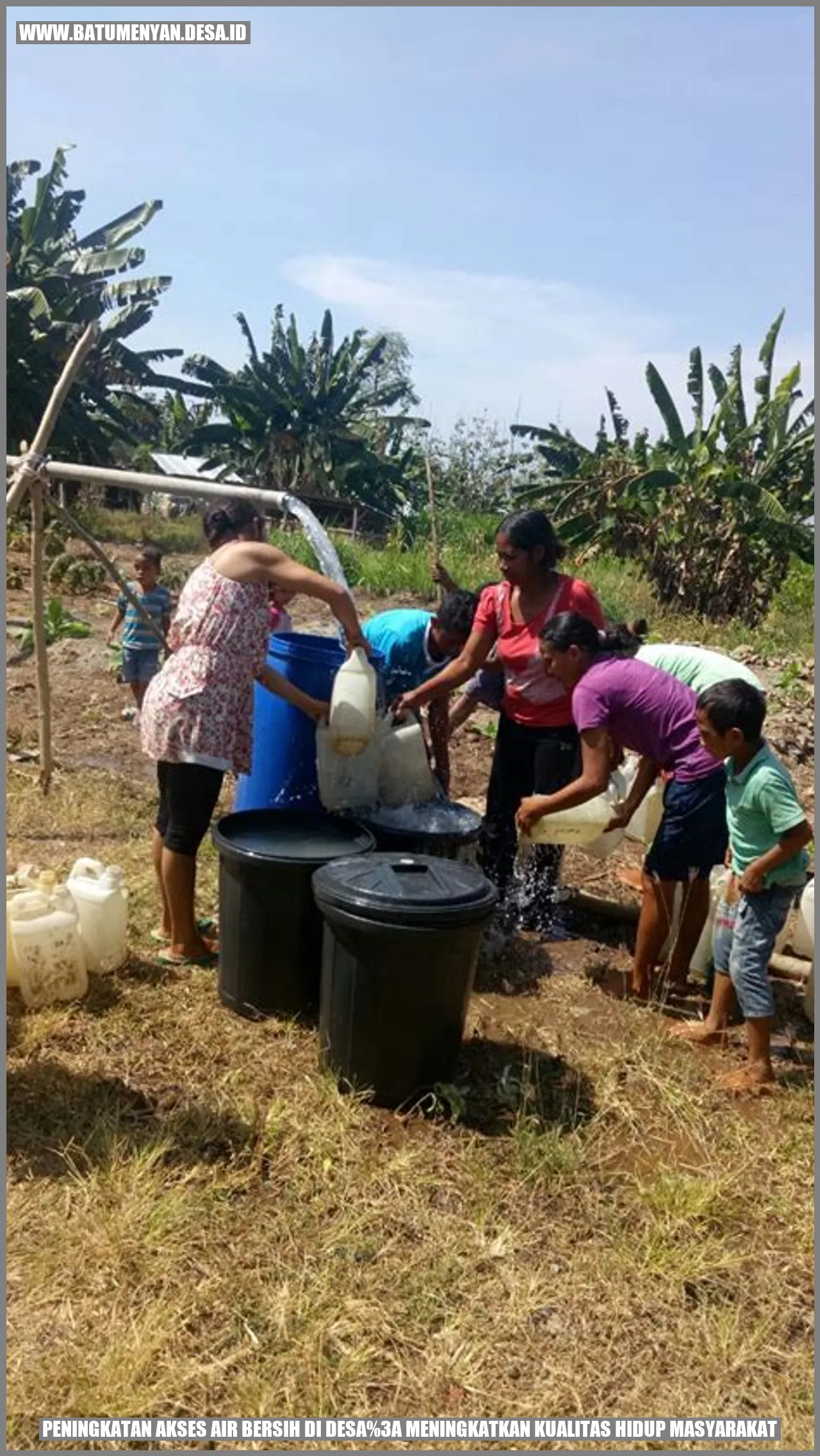 Gambar peningkatan akses air bersih di desa