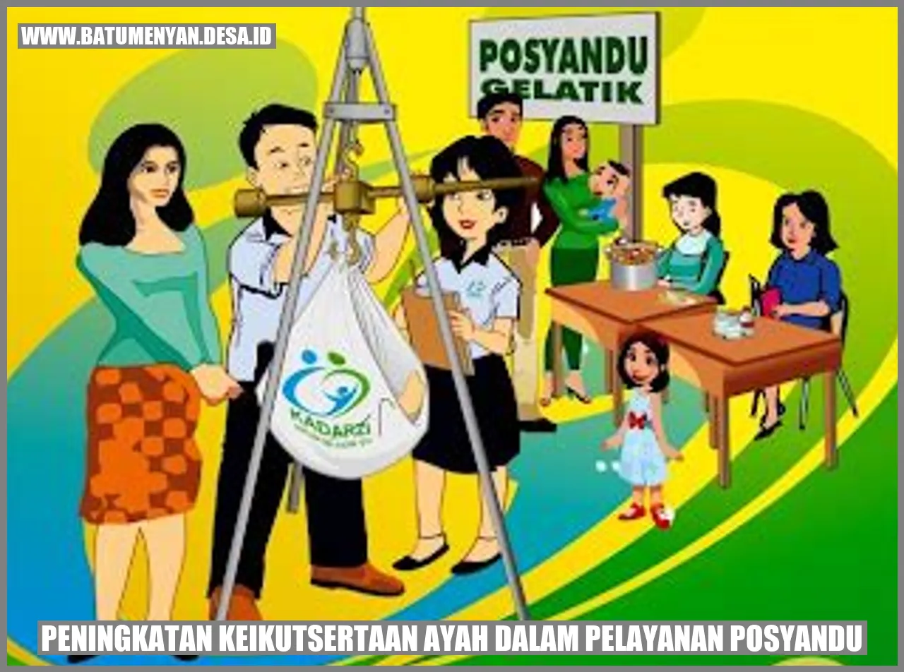 Ayah yang terlibat dalam pelayanan Posyandu