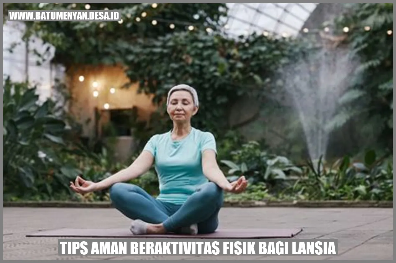 Tips Aman Beraktivitas Fisik bagi Lansia